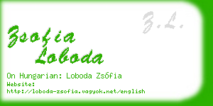 zsofia loboda business card